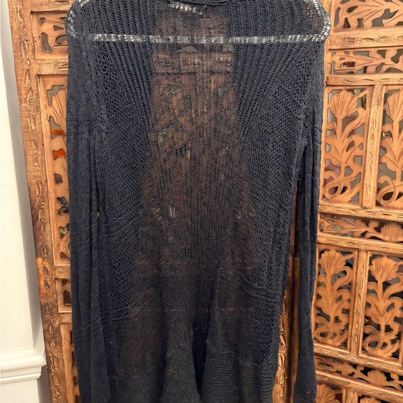 Lightweight Black Roxy Cardigan - Picture 3 of 4